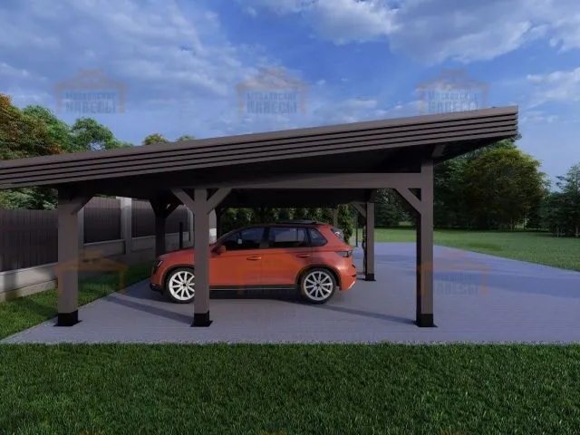 Навес для двух машин РОНДО 2.0 — Фото 4