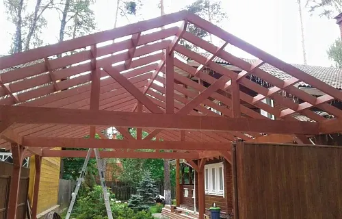 Навес для автомобилей КОРОЛЕВ — Фото 2