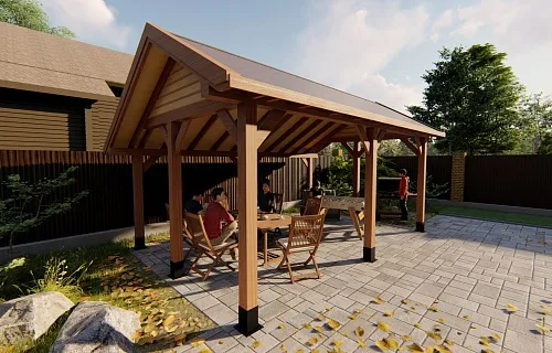 НАВЕС-БЕСЕДКА АЛЛЕГРО — Фото 3