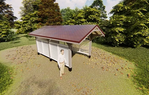 Навес для одного автомобиля УНО 2.0 — Фото 2