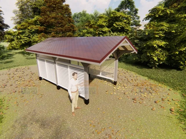 Навес для одного автомобиля УНО 2.0 — Фото 2