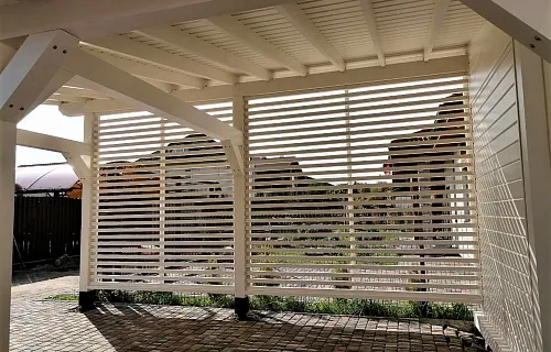 Навес для одной машины с хозблоком МОНАКО — Фото 6