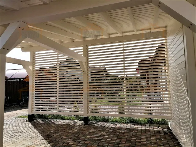 Навес для одной машины с хозблоком МОНАКО — Фото 6