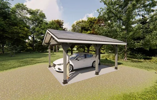 Навес для одного автомобиля ЛОТУС — Фото 2