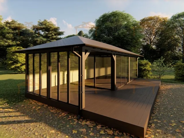 Застекленная беседка ЛЕТНЯЯ РОЩА — Фото 6