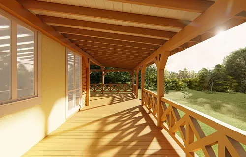 ВЕРАНДА К ДОМУ ЗВЕЗДНАЯ — Фото 4