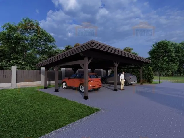 Навес для двух машин РОНДО 2.0 — Фото 2