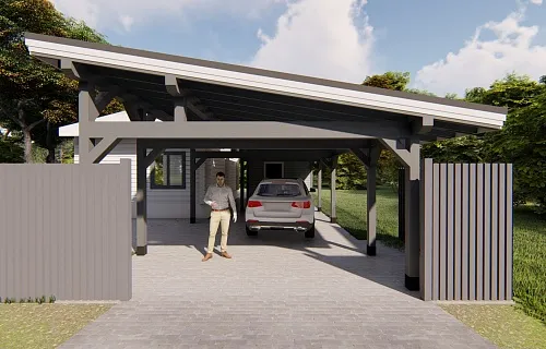 Навес с хозблоком СЕНАТОР — Фото 6