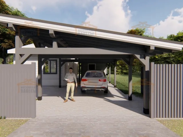 Навес с хозблоком СЕНАТОР — Фото 6