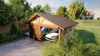 ГАРАЖ ДЛЯ ДВУХ АВТО ПАМИР - миниатюра