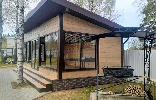 Застекленная беседка КОФЕЙНАЯ — Фото 3