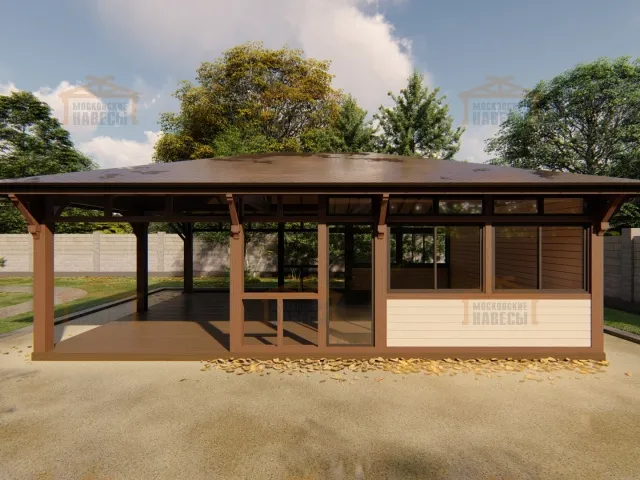 Застекленная беседка ГРАФСКАЯ ПРИСТАНЬ XL — Фото 5