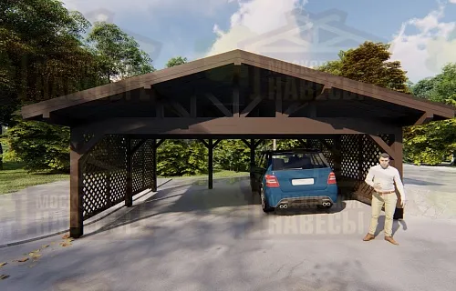 Навес для 3ех машин ВЕСТА 2.0 — Фото 9