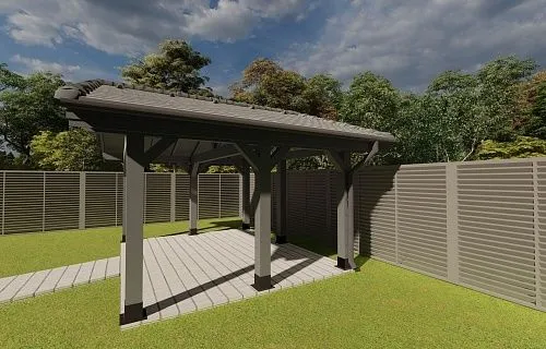 НАВЕС-БЕСЕДКА МАЛИНОВКА — Фото 4