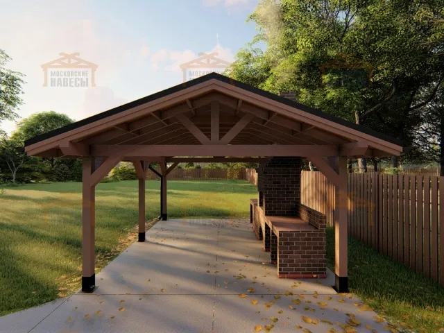 НАВЕС ДЛЯ БАРБЕКЮ ГЕНЕРАЛЬСКИЙ — Фото 6