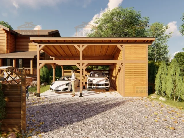 Односкатный навес для техники ДИПЛОМАТ — Фото 7