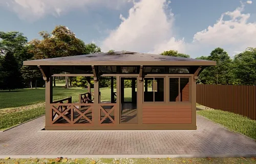 Застекленная беседка ГРАФСКАЯ ПРИСТАНЬ 2.0 — Фото 5