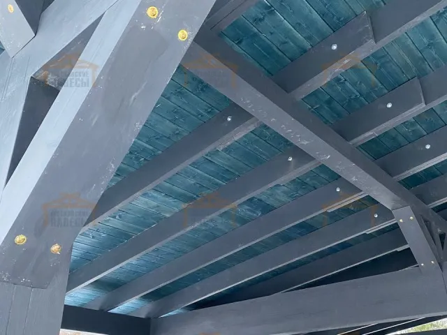 Односкатный навес для машин ХАРТВУД — Фото 4