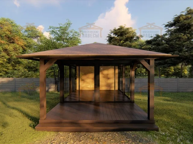 Застекленная беседка АДМИРАЛ — Фото 7