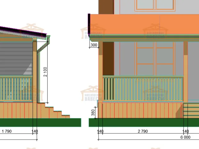 ВЕРАНДА К ДОМУ РОСИНКА — Фото 9