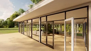 Застекленная беседка ПАНОРАМА - миниатюра