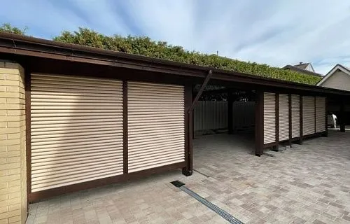 Деревянный навес для авто с ограждениями МОНТЕ-КАРЛО — Фото 3