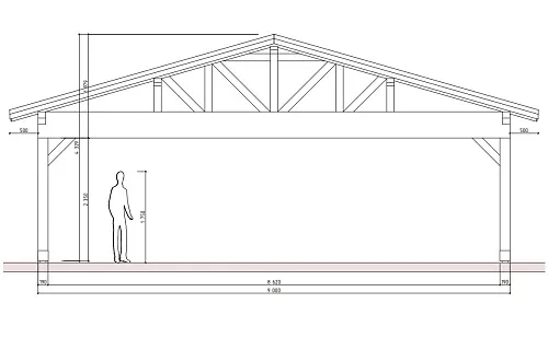 Навес для трех машин ТРИО — Фото 15