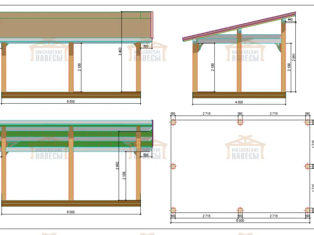 НАВЕС-БЕСЕДКА МИЛАН — Фото 5