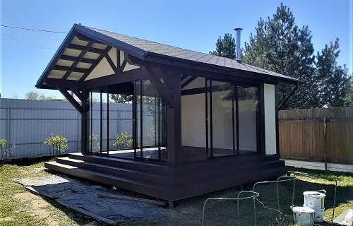 Застекленная беседка МОНТАНА 3.0 — Фото 6