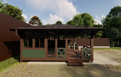 Застекленная беседка ГРАФСКАЯ ПРИСТАНЬ 2.0 — Фото 8