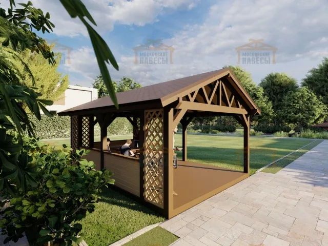 НАВЕС-БЕСЕДКА МАЛИНОВКА — Фото 2