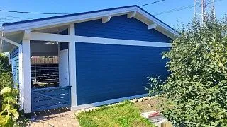 Навес для трех авто с хозблоком СОНАТА - миниатюра