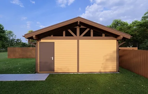 Закрытый навес для 2ух авто ВАЛЬДОРФ — Фото 8