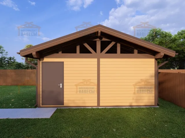 Закрытый навес для 2ух авто ВАЛЬДОРФ — Фото 8