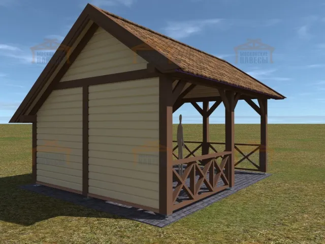 НАВЕС-БЕСЕДКА АТЛАНТ — Фото 4