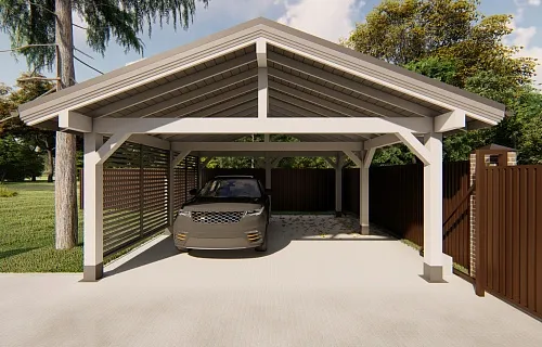 Навес для двух машин ФОРТЕ — Фото 7