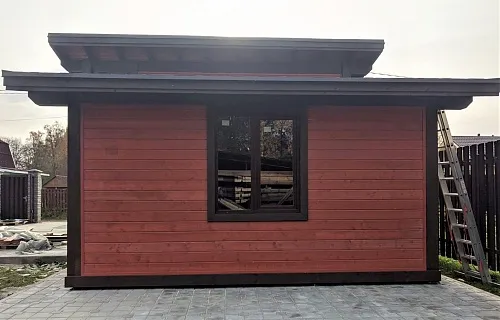 Навес для двух машин с хозблоком КОНАКОВО — Фото 4