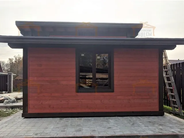 Навес для двух машин с хозблоком КОНАКОВО — Фото 4