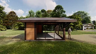 Застекленная беседка МОНТАНА MAXI - миниатюра