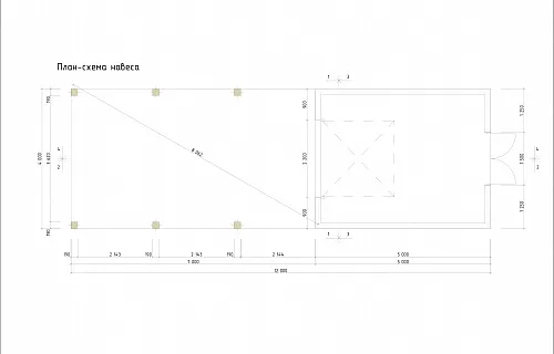 Гараж и навес для машин МИЛЛЕНИУМ — Фото 7