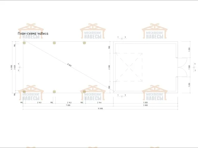 Гараж и навес для машин МИЛЛЕНИУМ — Фото 7