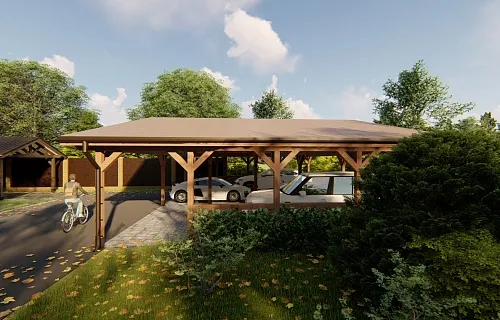 Навес для восьми машин ФЕНИКС — Фото 3