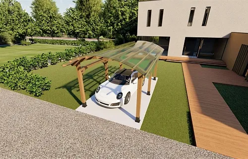 НАВЕС С ГНУТОКЛЕЕНЫМИ БАЛКАМИ СИЦИЛИЯ — Фото 3