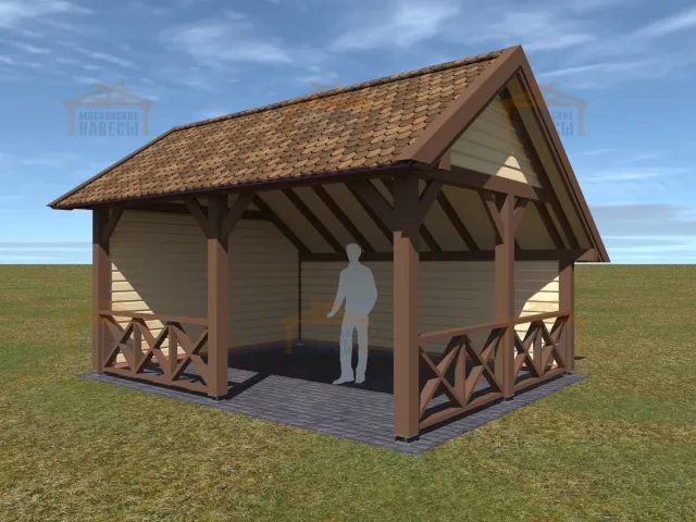 НАВЕС-БЕСЕДКА АТЛАНТ — Фото 3