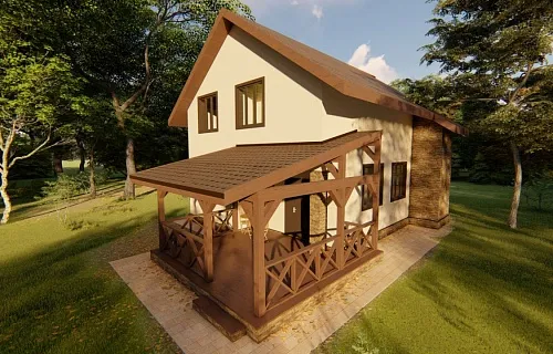 ВЕРАНДА К ДОМУ ЯНТАРНАЯ — Фото 6