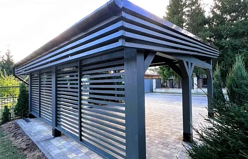 Навес для двух машин РОНДО — Фото 4