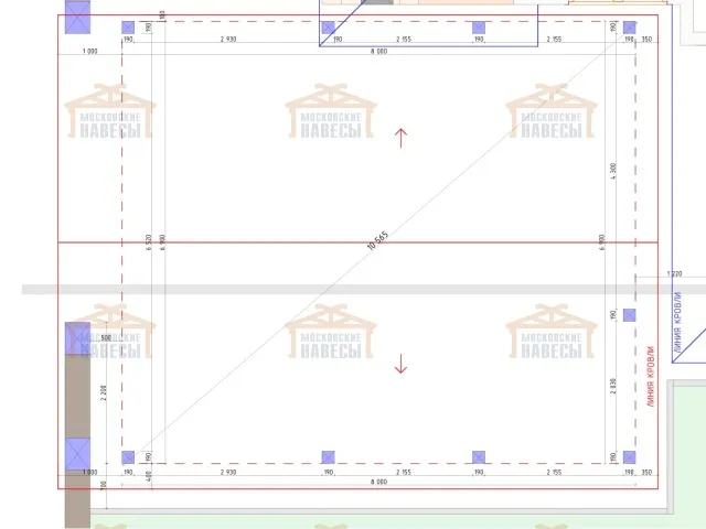 Навес для двух машин АЛЬПИЙСКИЙ — Фото 8