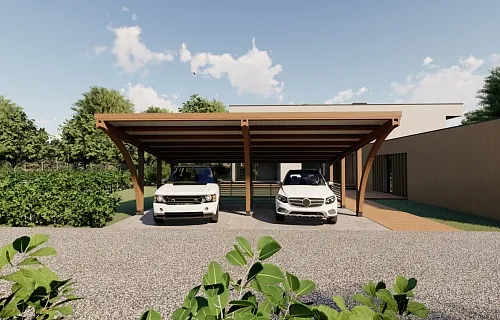 НАВЕС С ГНУТОКЛЕЕНЫМИ БАЛКАМИ РОДОС — Фото 3