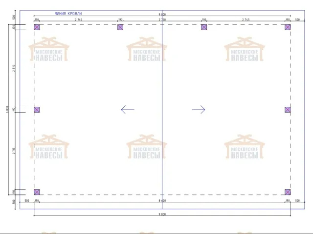Навес для трех машин ТРИО — Фото 14