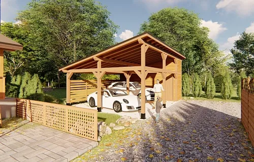 Односкатный навес для техники ДИПЛОМАТ — Фото 6